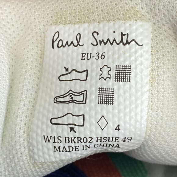 Paul Smith Booker Trainers Womens 6 Navy Blue Suede Low Profile Slim Sneakers - Picture 9 of 10